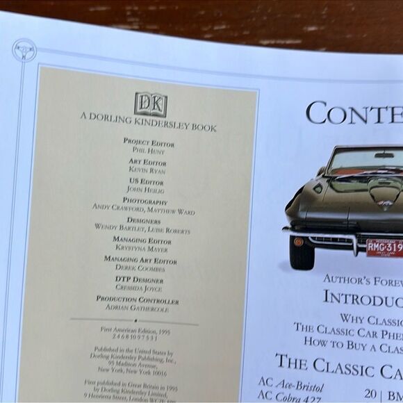 CLASSIC CARS OF THE WORLD a Coffee Table Book by Quentin Willson - Picture 9 of 16
